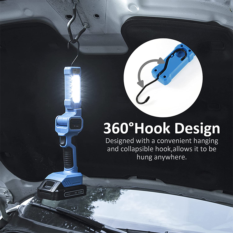 20V无绳锂电池汽车维修工作灯户外露营灯