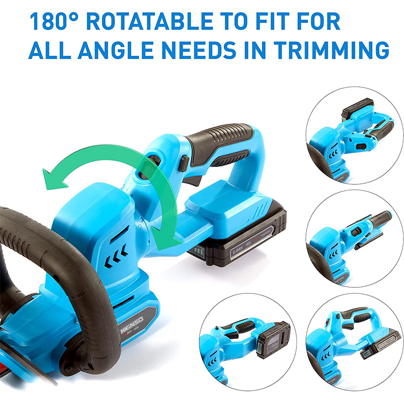 20V 无绳锂电池 22 英寸树篱修剪机