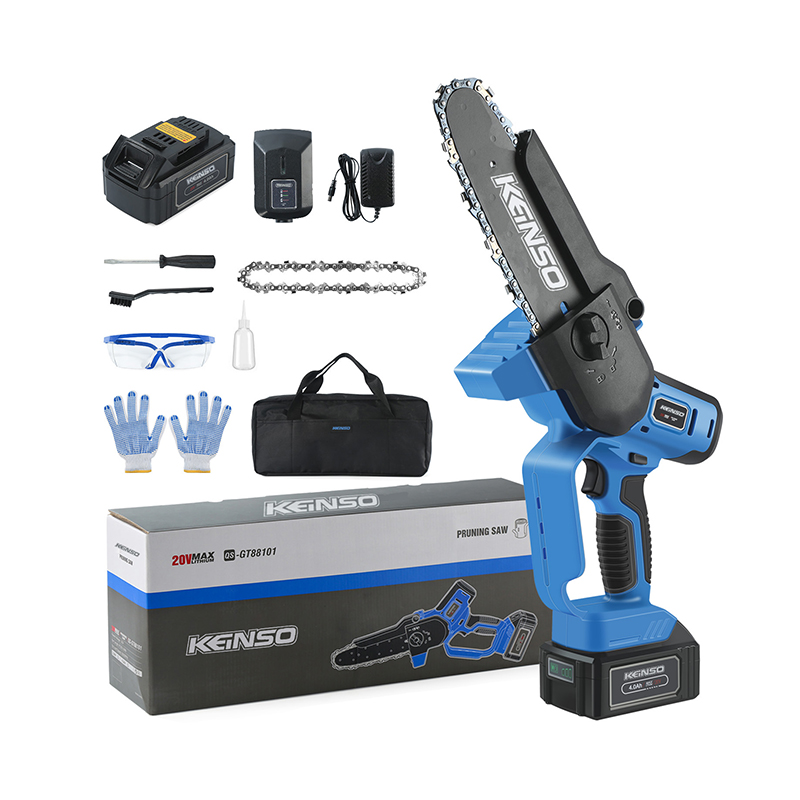 20V 无绳锂电池 8 英寸无刷重型修枝锯 迷你链锯